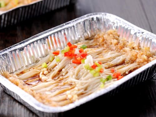 乐都锡纸烤金针菇